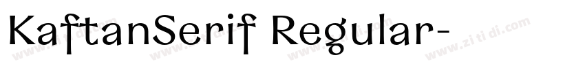 KaftanSerif Regular字体转换